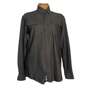 Wrangler flex for comfort women’s charcoal  button down size s/p